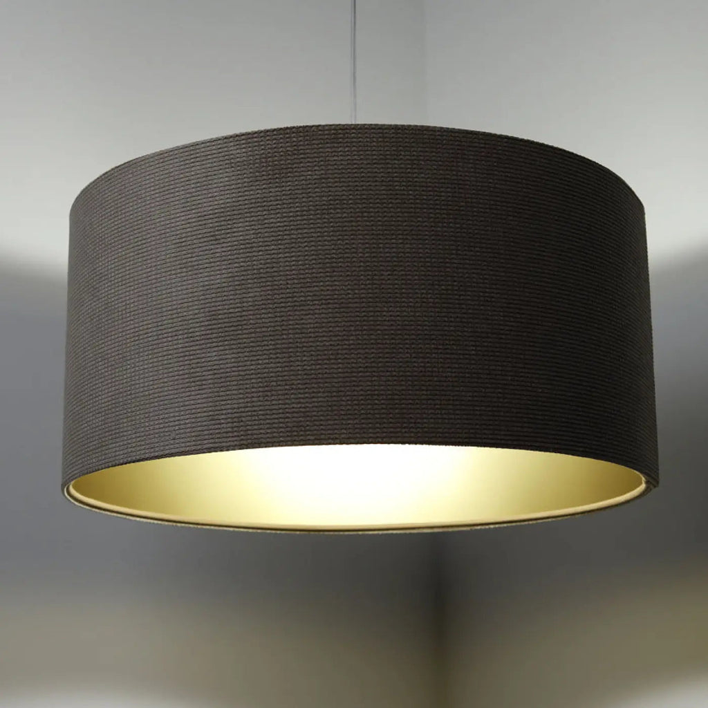 Suspension en tissu beige et doré, moderne, tailles S, M et L