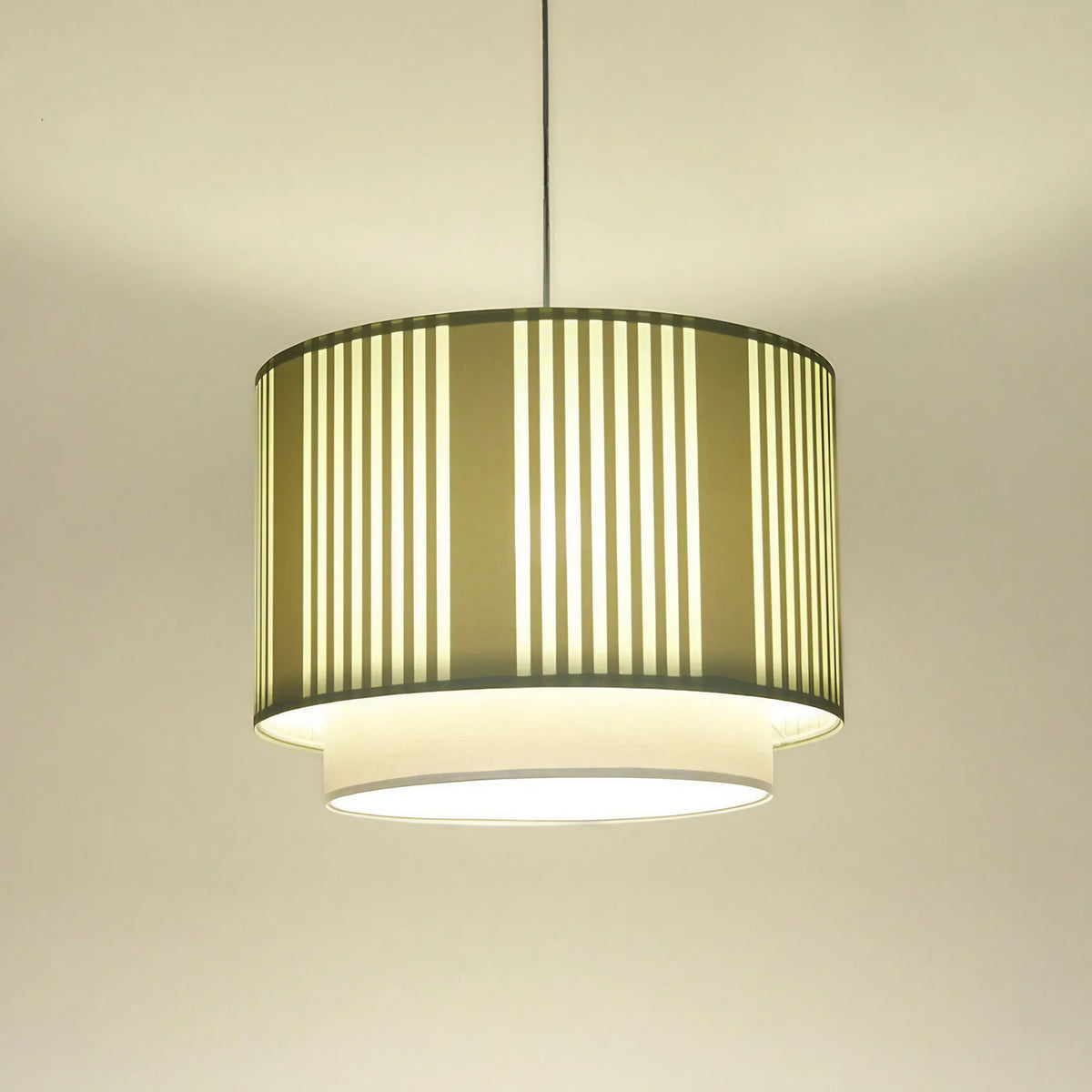 Suspension textile menthe et gris, tailles S, M et L
