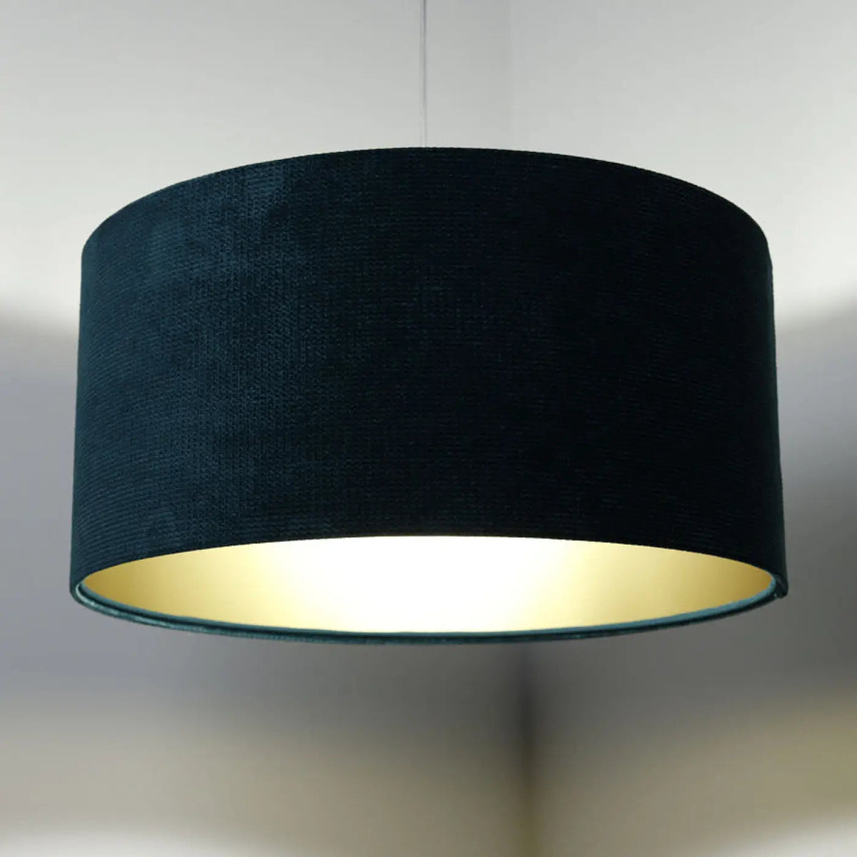 Suspension en tissu vert et doré, moderne, tailles S, M et L