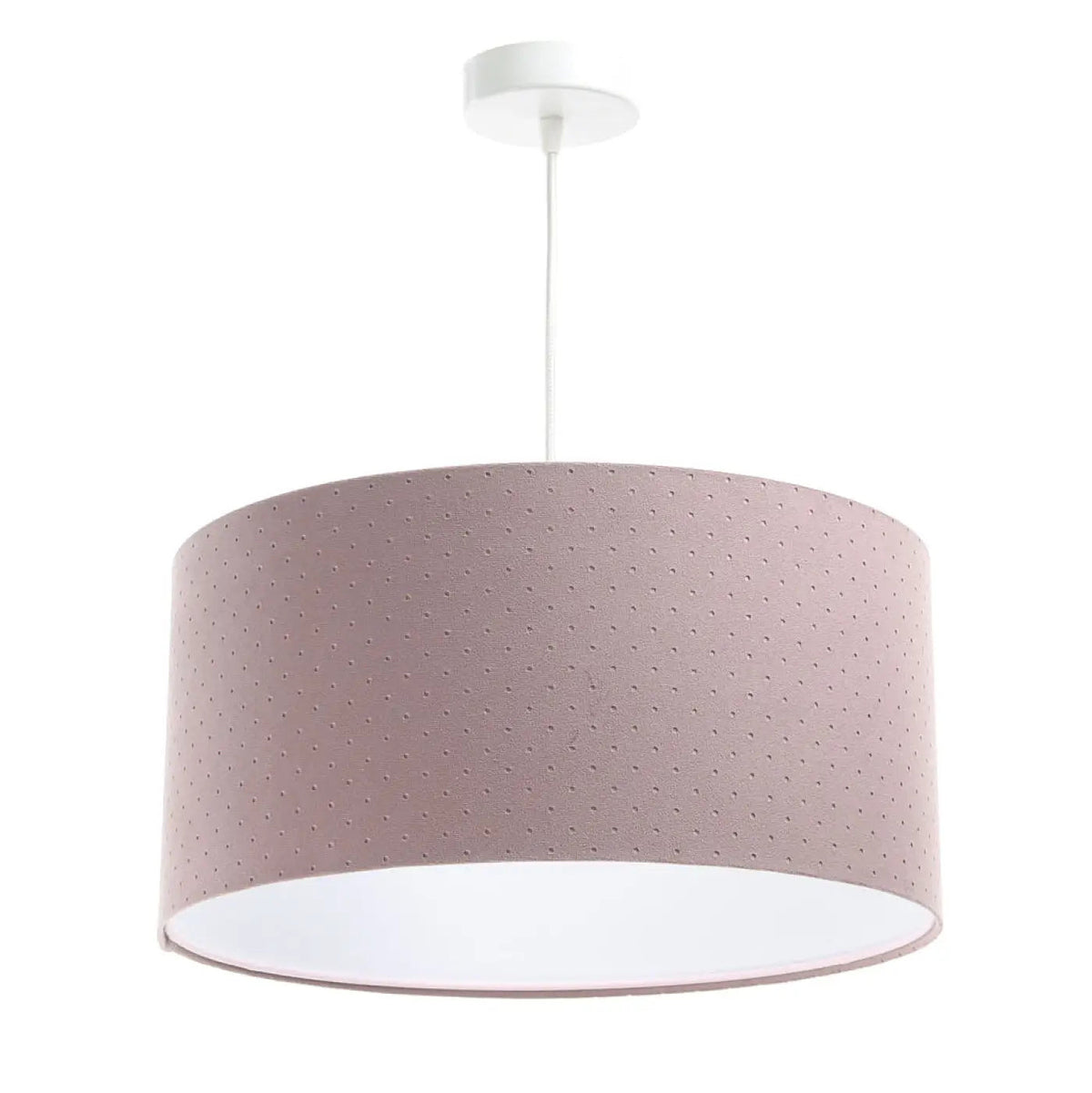 Suspension cylindre en tissu violet clair, tailles S à XL