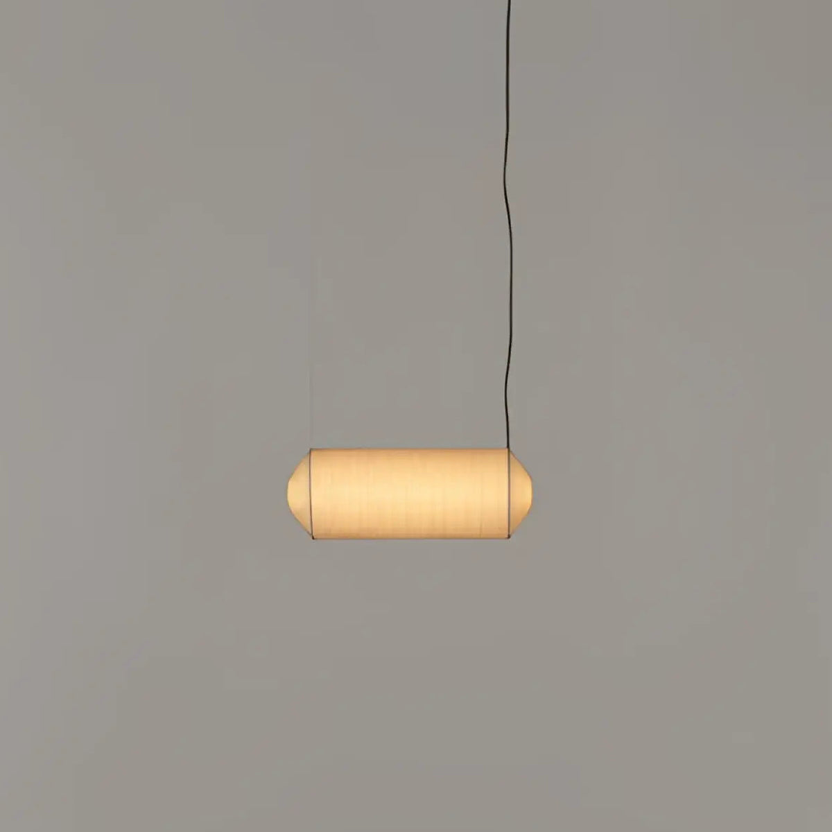Suspension japonaise en tissu washi, forme allongée, S à XL