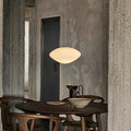 Suspension en verre opale au design contemporain, tailles S et M