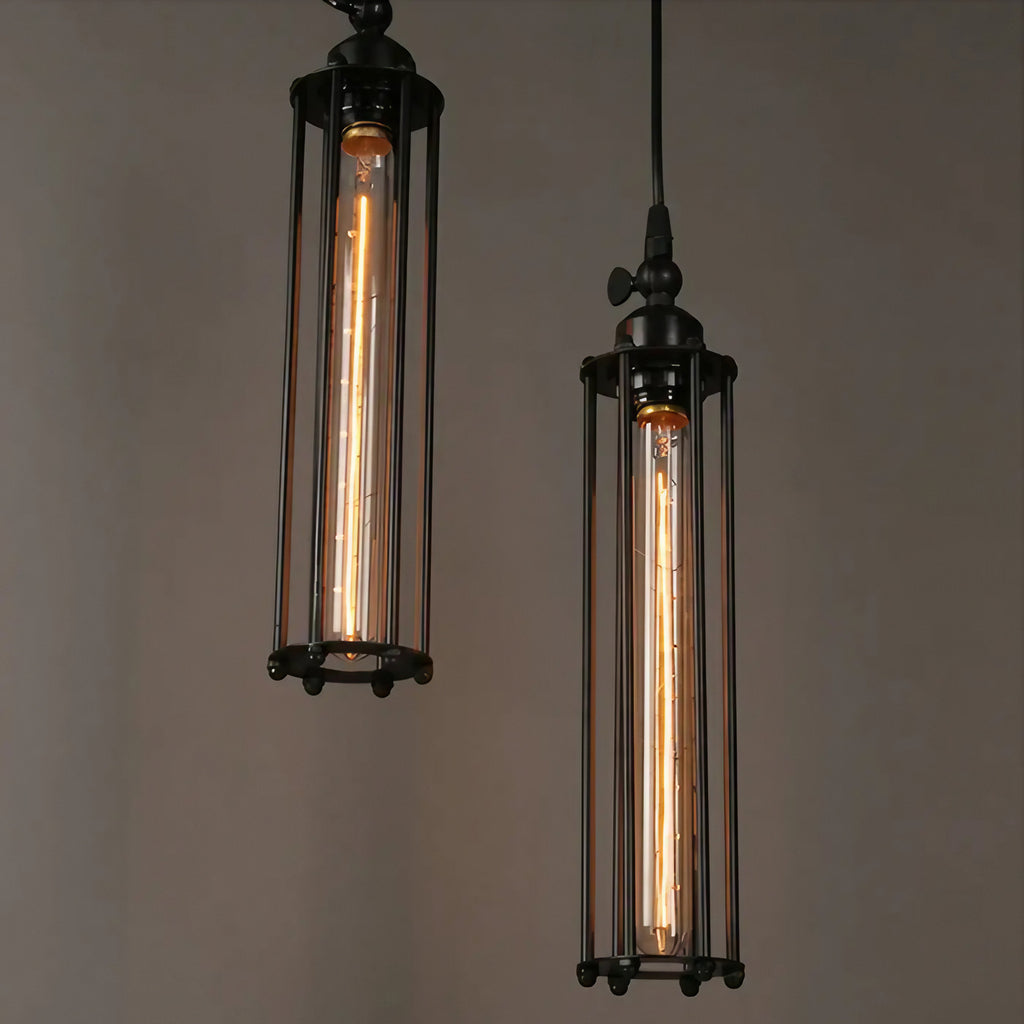 Suspension en verre vintage, esprit loft