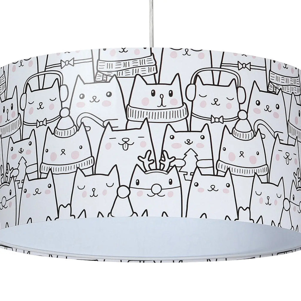 Suspension enfant à chats dessinés, trois tailles S, M et L