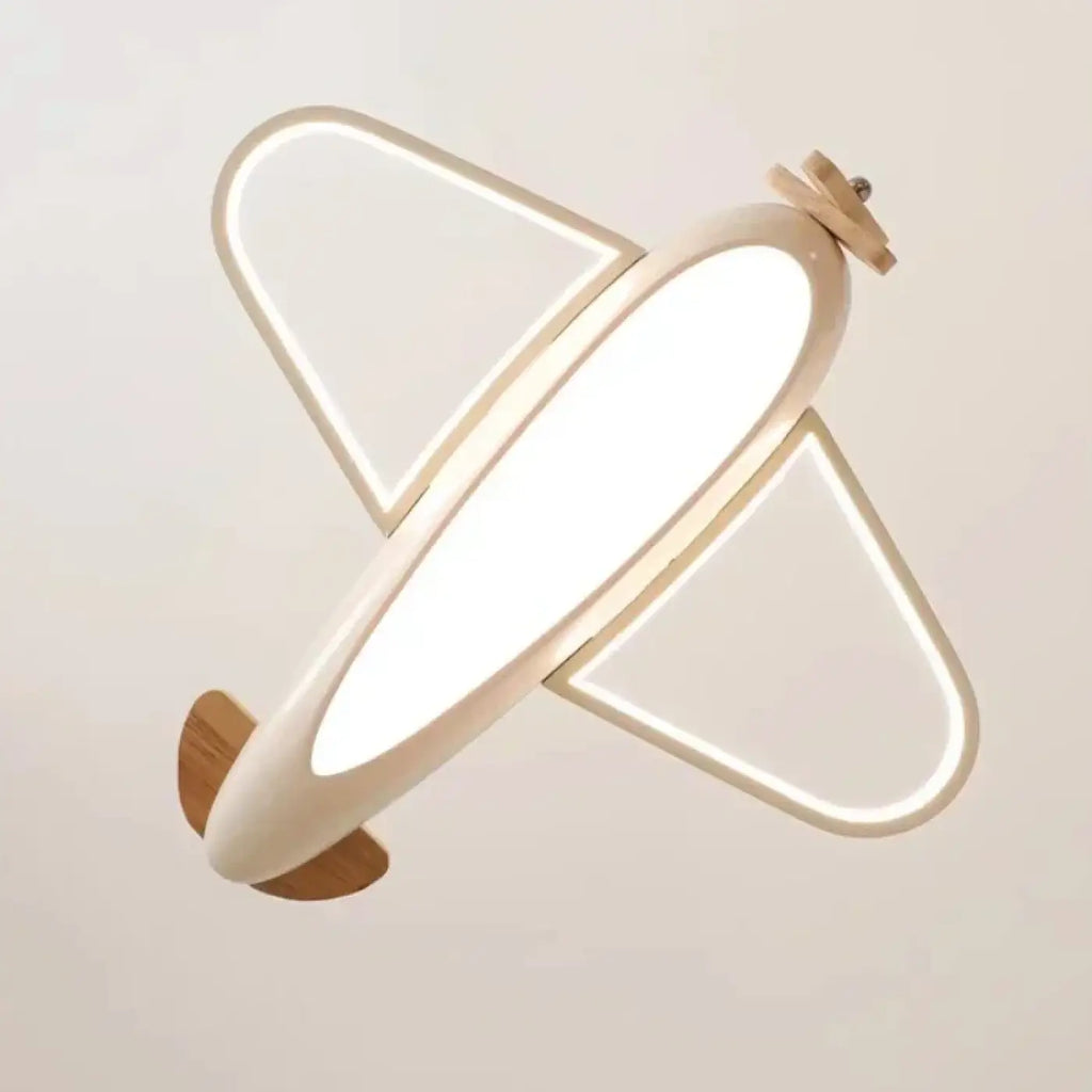 Suspension avion à hélices pour chambre d'enfant, bleu ou beige