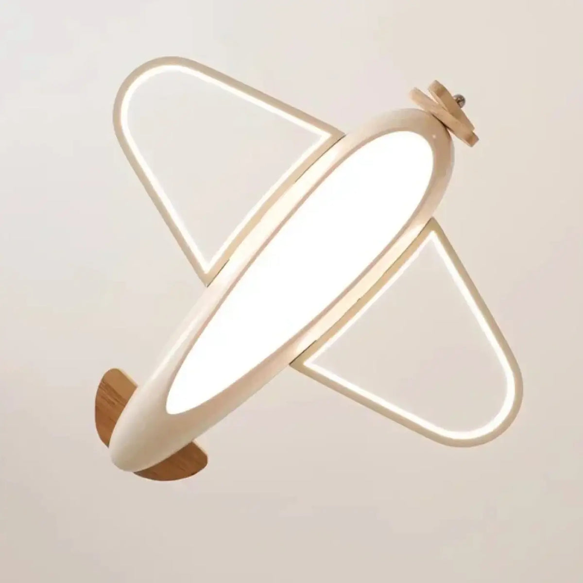 Suspension avion à hélices pour chambre d'enfant, bleu ou beige
