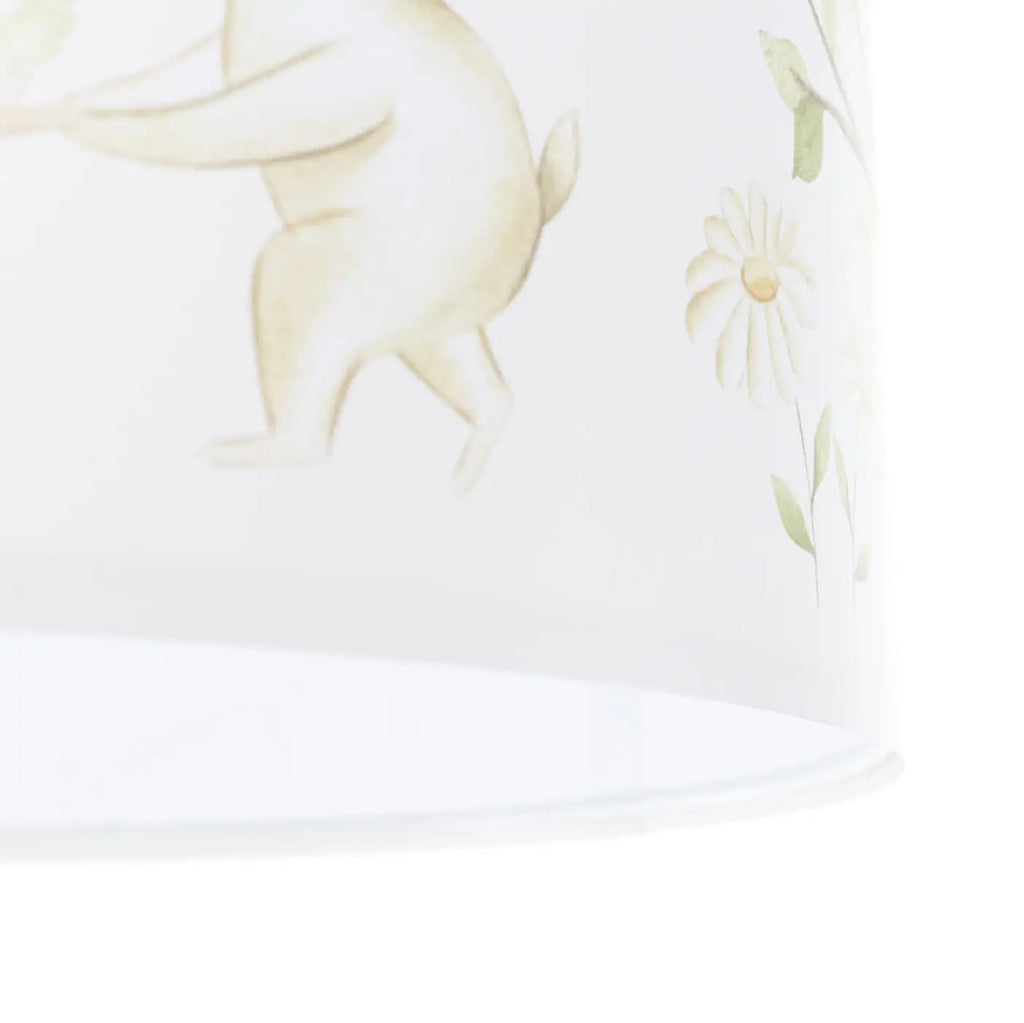 Suspension enfant blanche au petit ours, cylindre, trois tailles