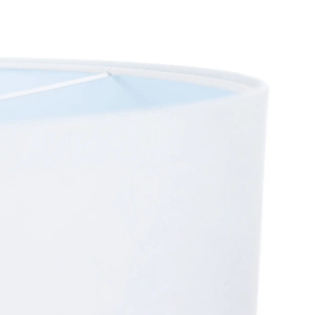 Suspension enfant en tissu blanc, motifs polaires bleu clair