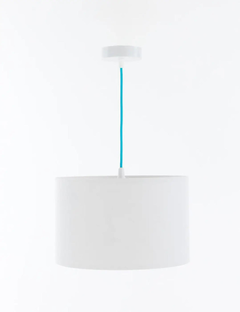 Suspension enfant en tissu blanc, motifs polaires bleu clair