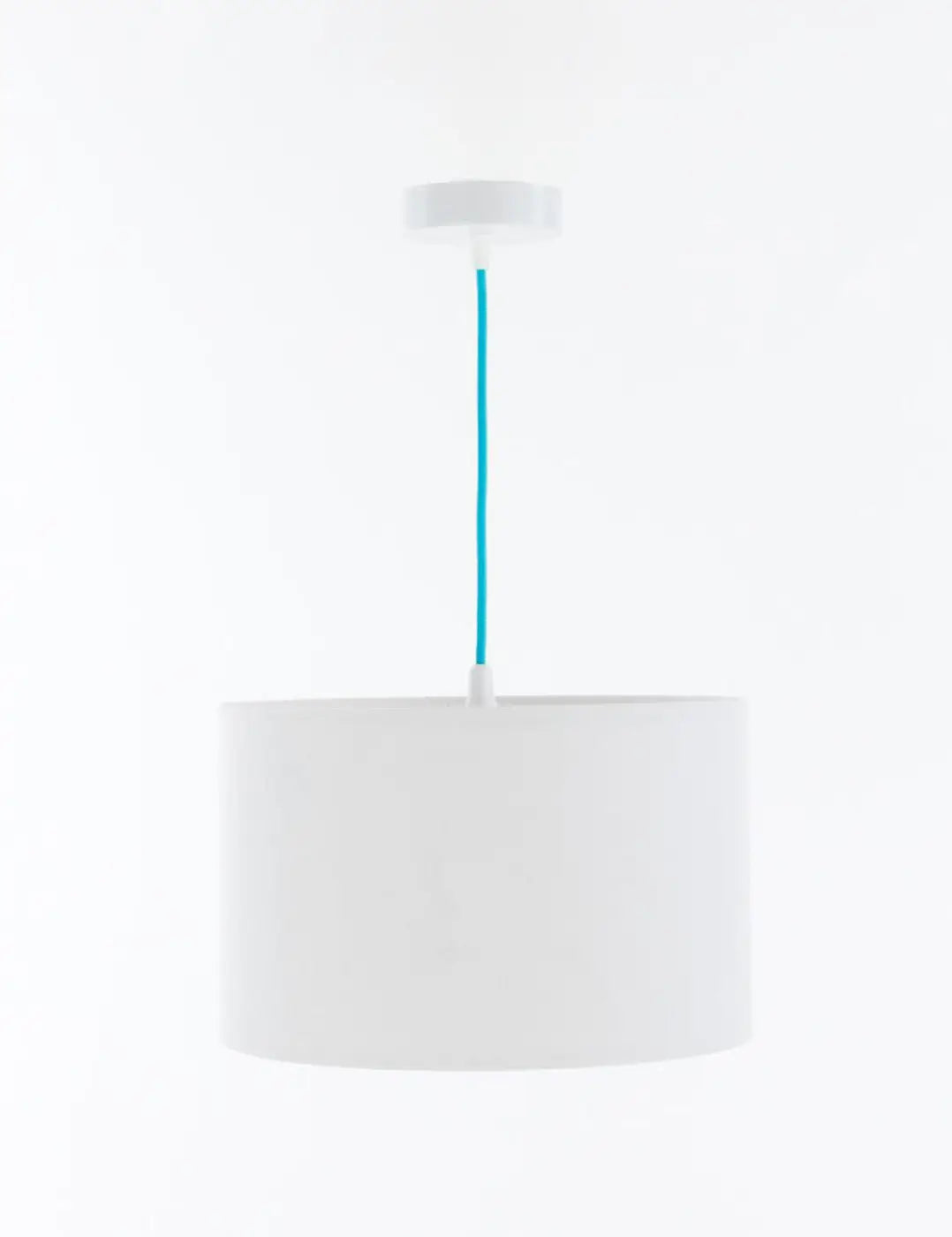 Suspension enfant en tissu blanc, motifs polaires bleu clair
