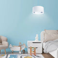 Suspension enfant en tissu blanc, motifs polaires bleu clair