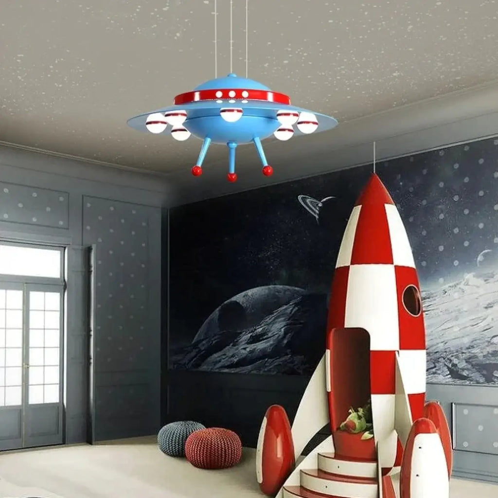 Suspension soucoupe volante pour chambre d'enfant