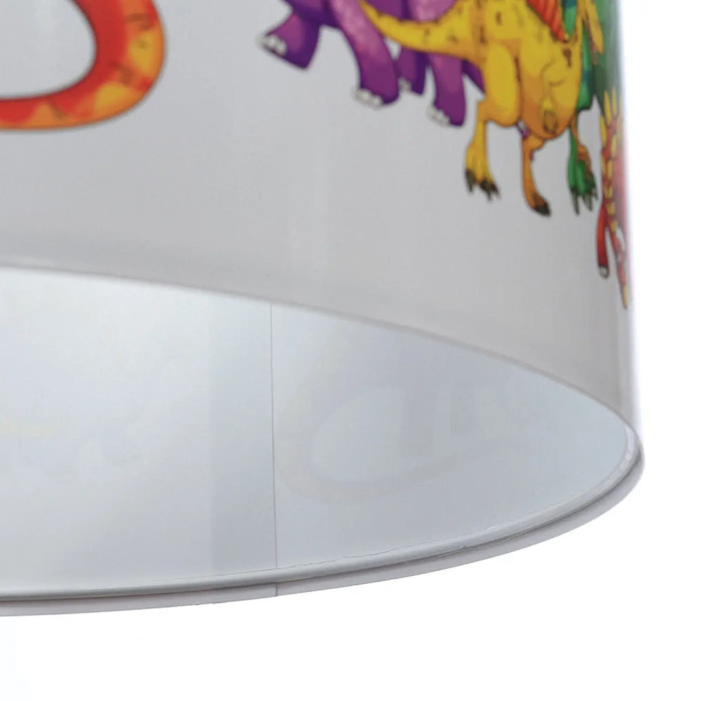 Suspension enfant à dinosaures colorés, tissu imprimé