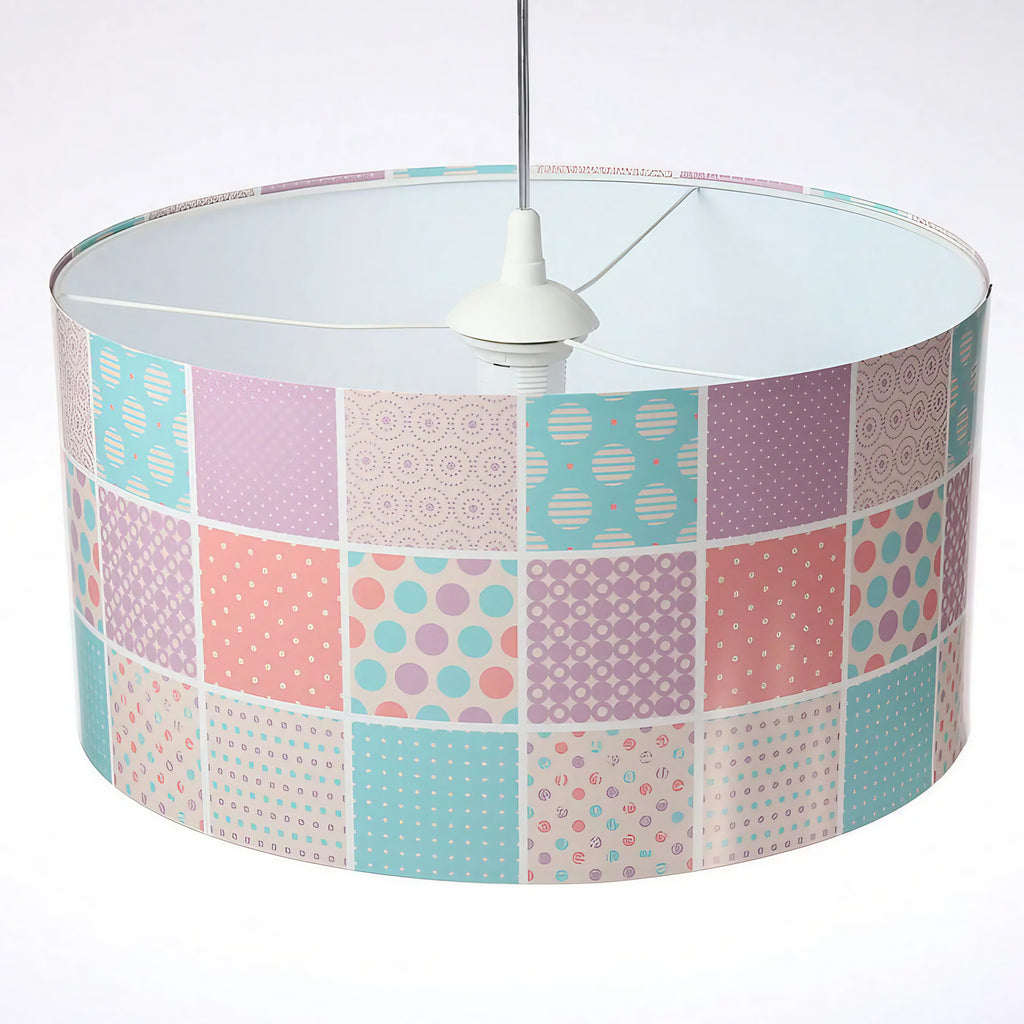 Suspension enfant pastel à motifs géométriques, S, M ou L
