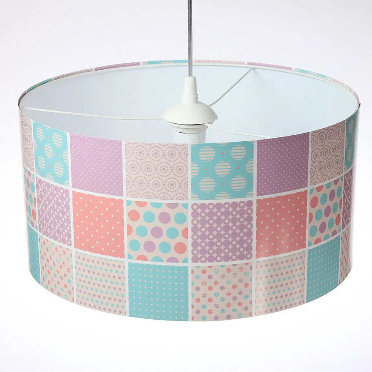 Suspension enfant pastel à motifs géométriques, S, M ou L