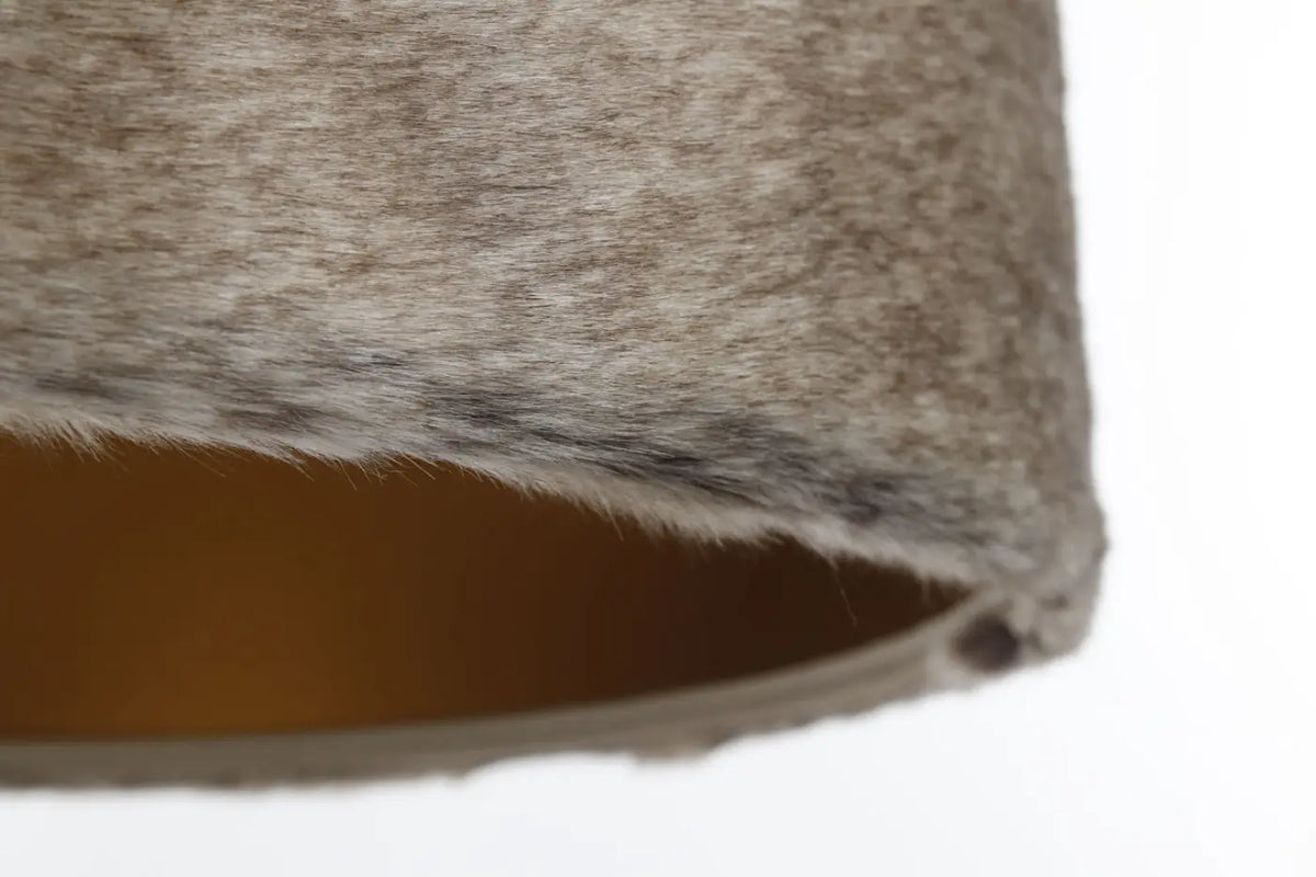 Suspension en fausse fourrure beige, intérieur cuivré, S, M, L