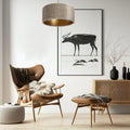 Suspension en fausse fourrure beige, intérieur cuivré, S, M, L