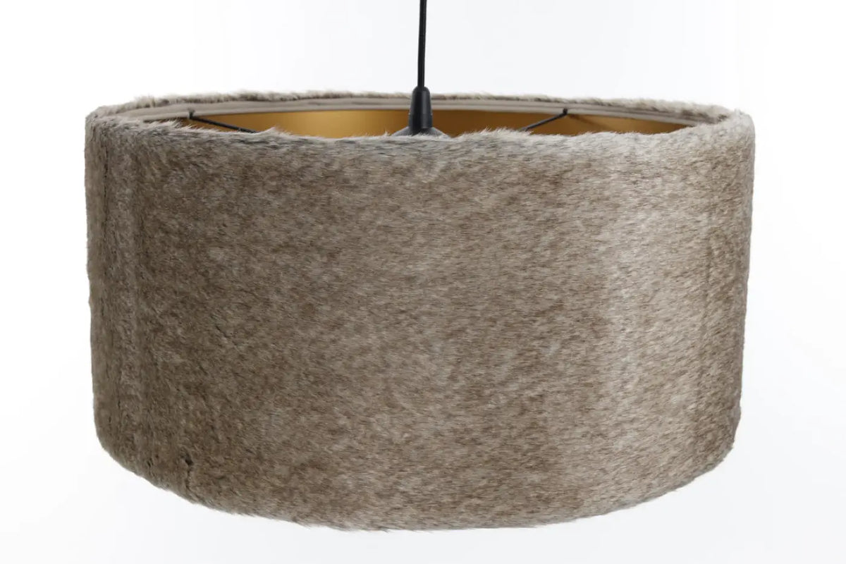 Suspension en fausse fourrure beige, intérieur cuivré, S, M, L
