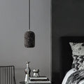 Suspension ovale fine pour tête de lit, noir ou blanc, noir