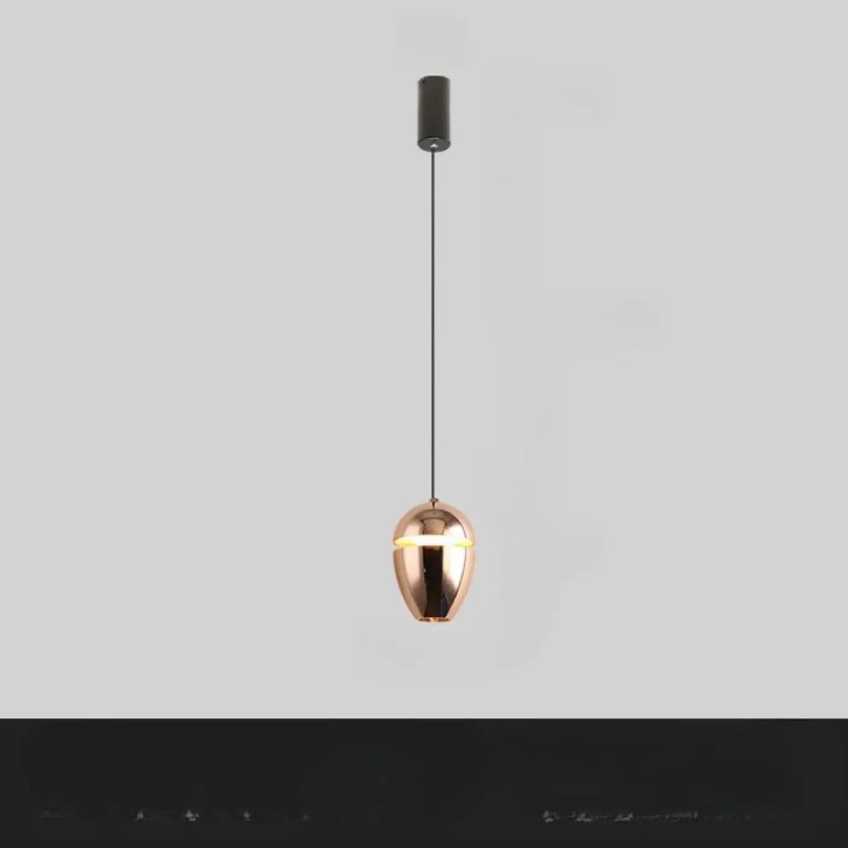 Suspension capsule moderne, cinq coloris, doré