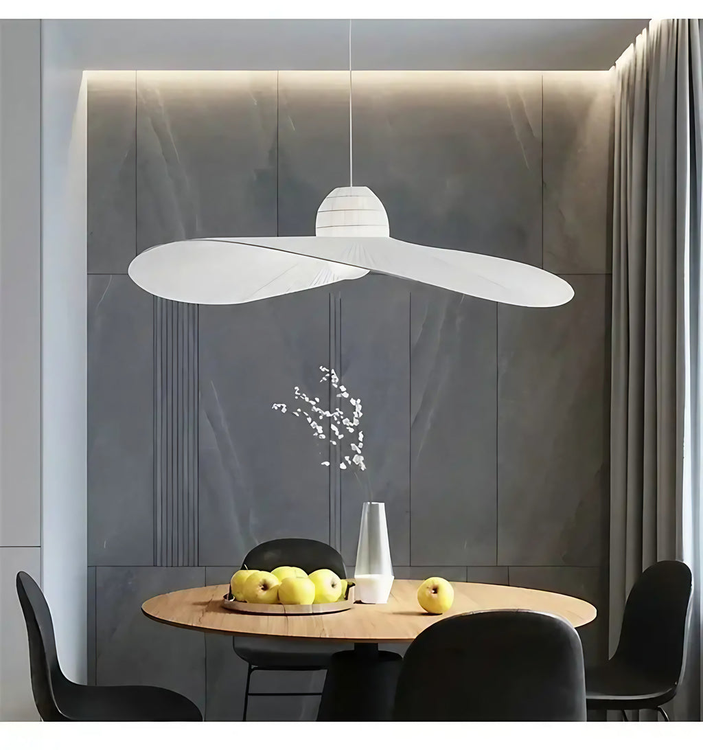 Suspension en forme de chapeau, noir ou blanc