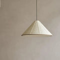 Suspension pyramide blanche, design géométrique, tailles S et M