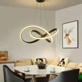 Luminaire suspendu noir ou doré pour plafond haut, noir