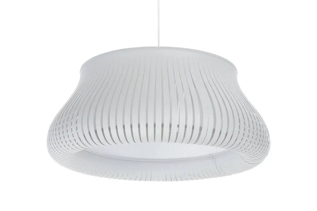 Suspension ajourée gris clair, forme arrondie, tailles S ou M