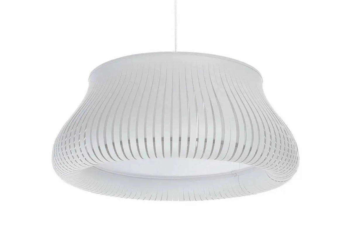Suspension ajourée gris clair, forme arrondie, tailles S ou M