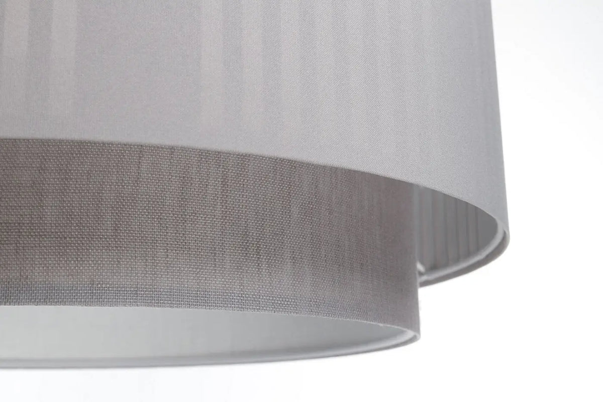 Suspension grise au design sobre, trois tailles S, M et L