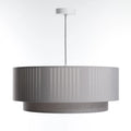 Suspension grise au design sobre, trois tailles S, M et L