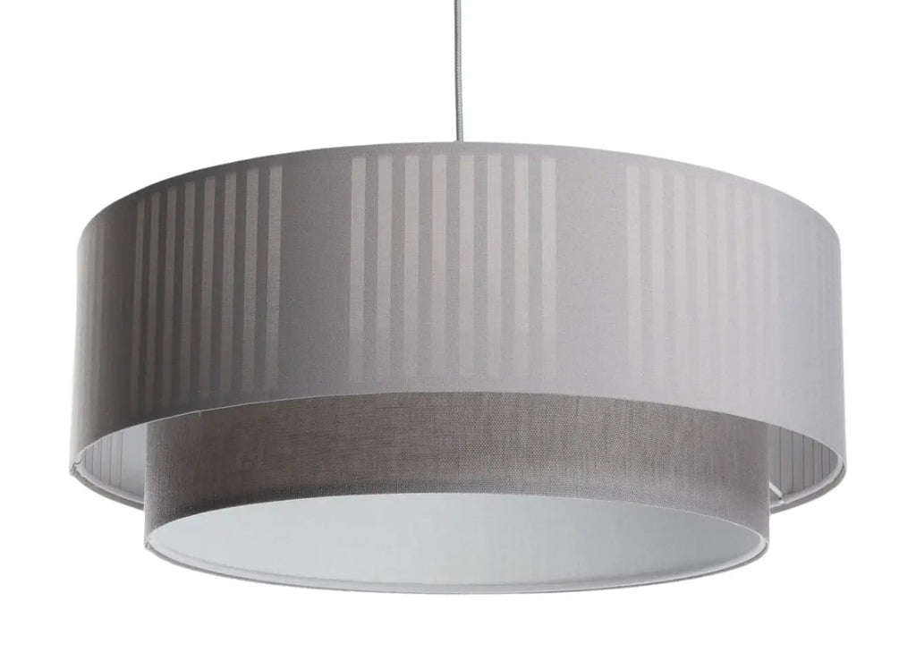 Suspension grise au design sobre, trois tailles S, M et L