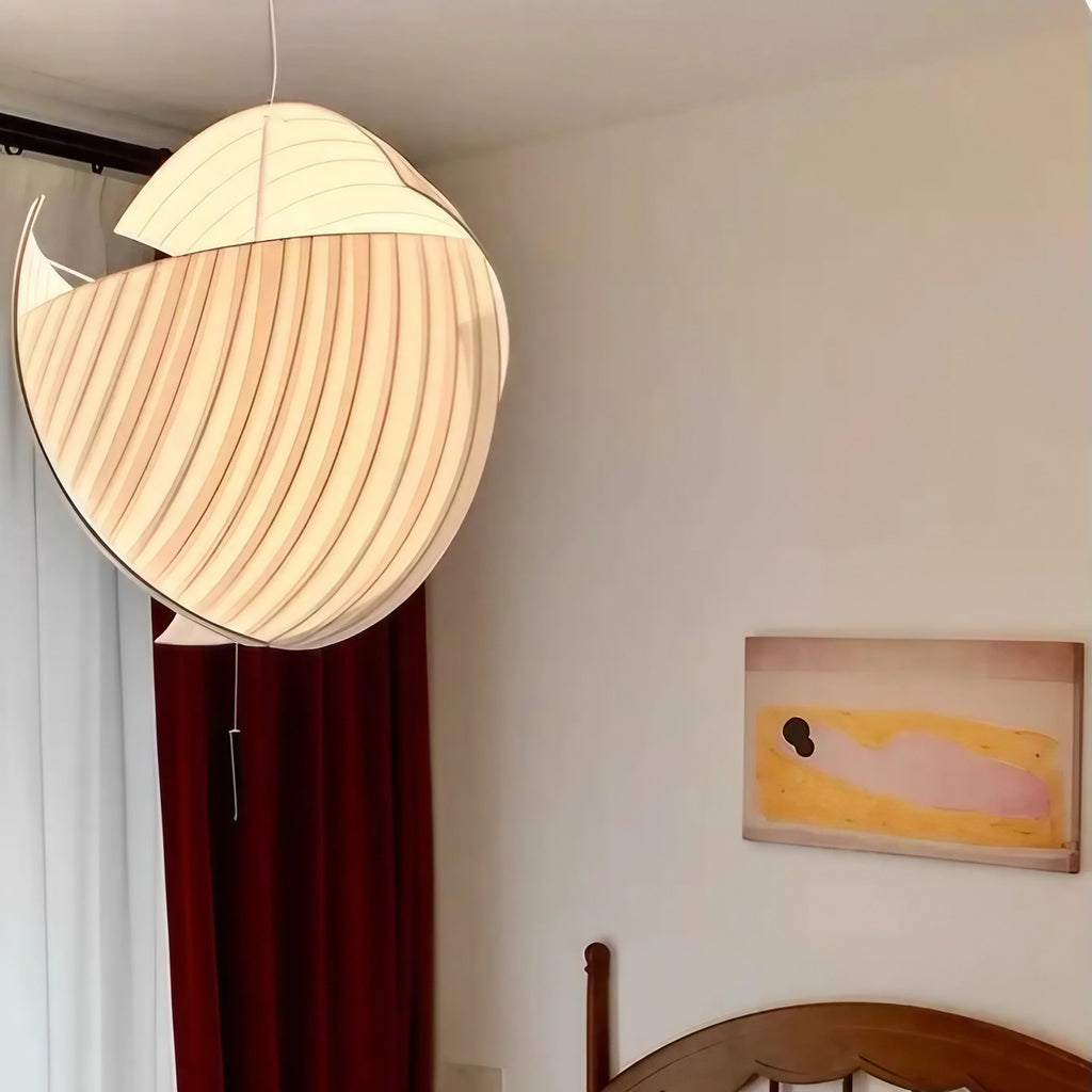 Suspension japonaise en tissu blanc, tailles S, M et L
