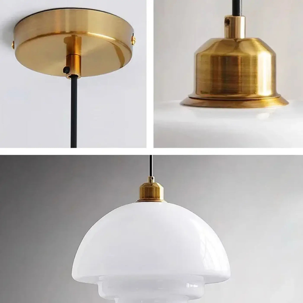 Suspension LED blanche épurée, modèles A et B