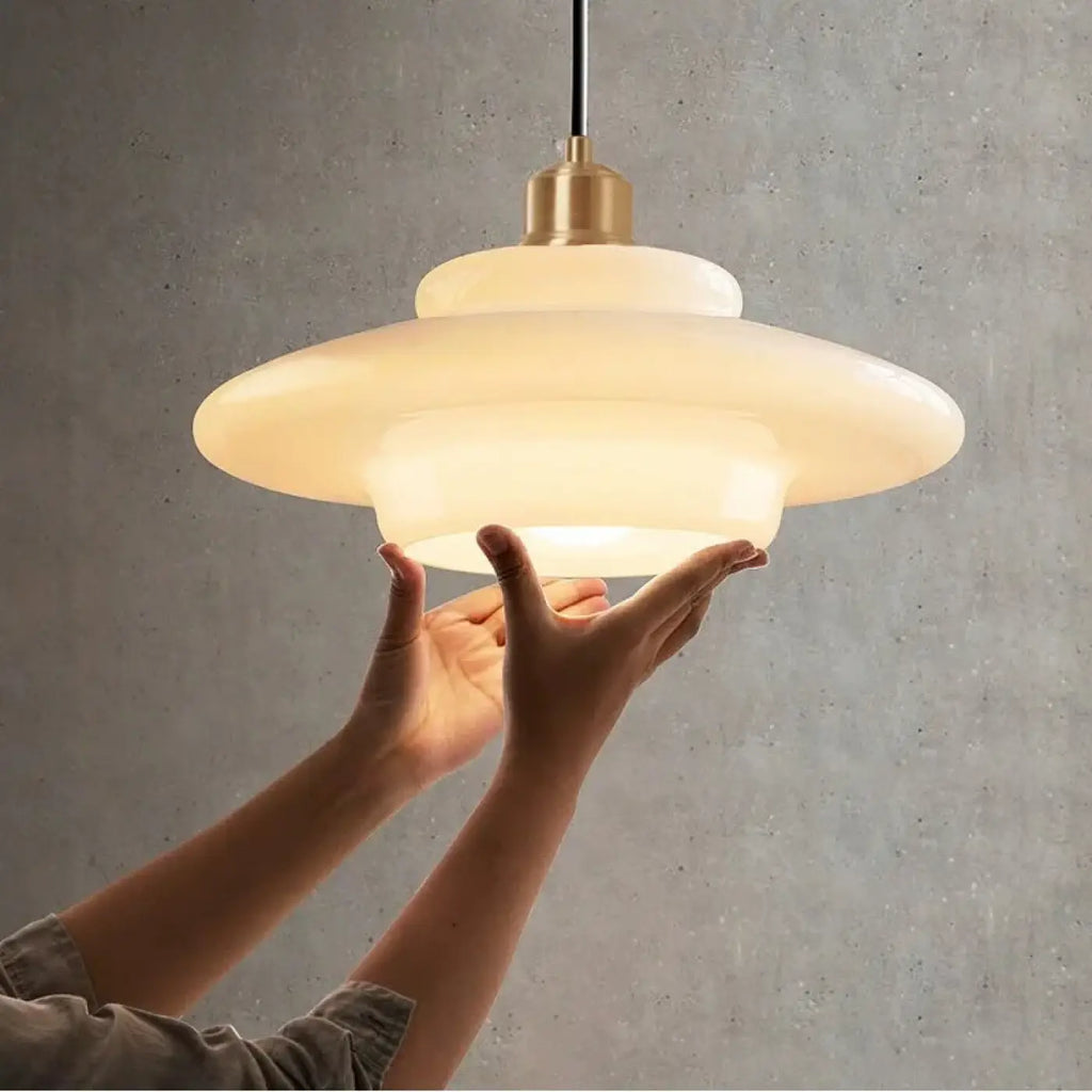Suspension LED blanche épurée, modèles A et B