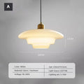 Suspension LED blanche épurée, modèles A et B