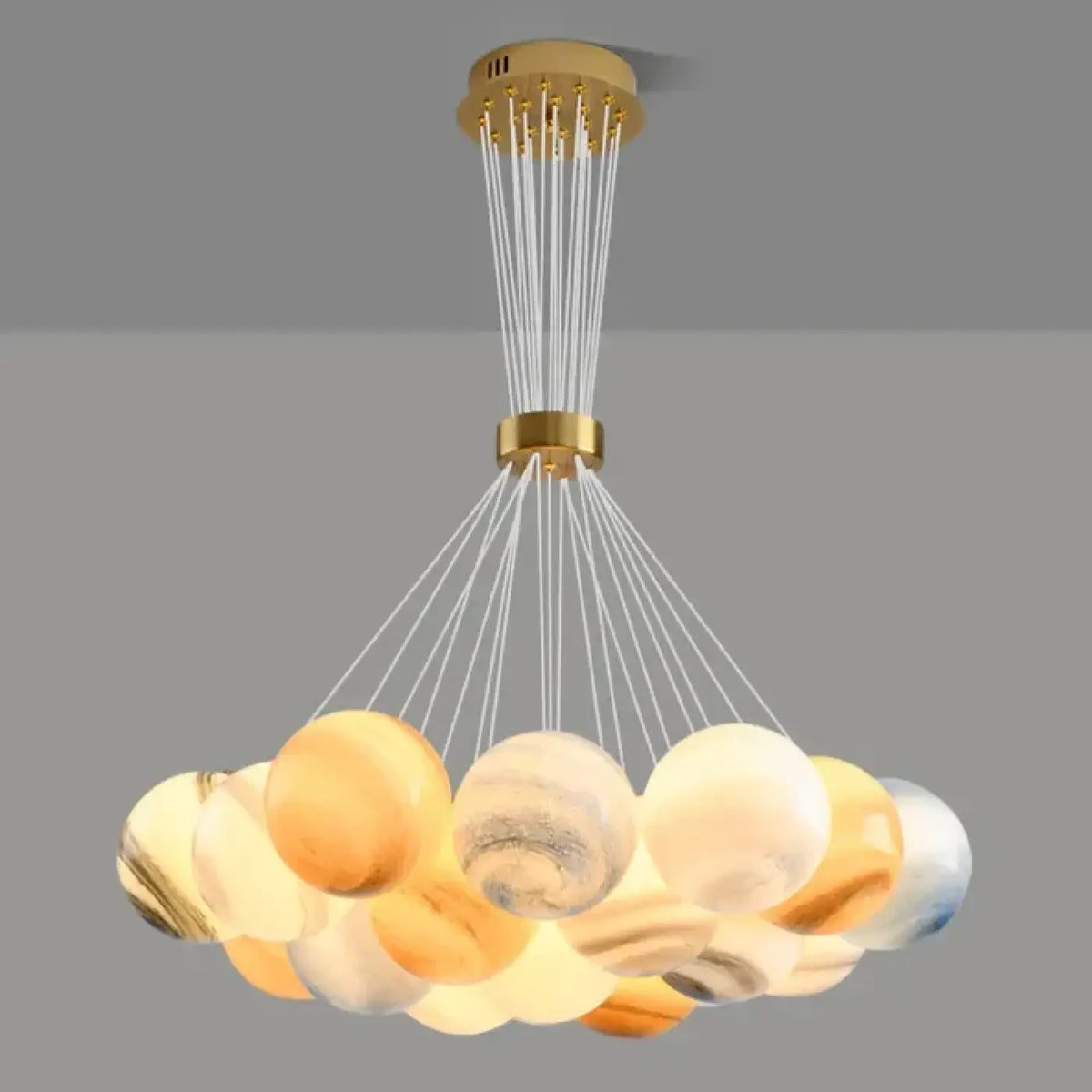 Suspension LED contemporaine, modèles A ou B, trois tailles