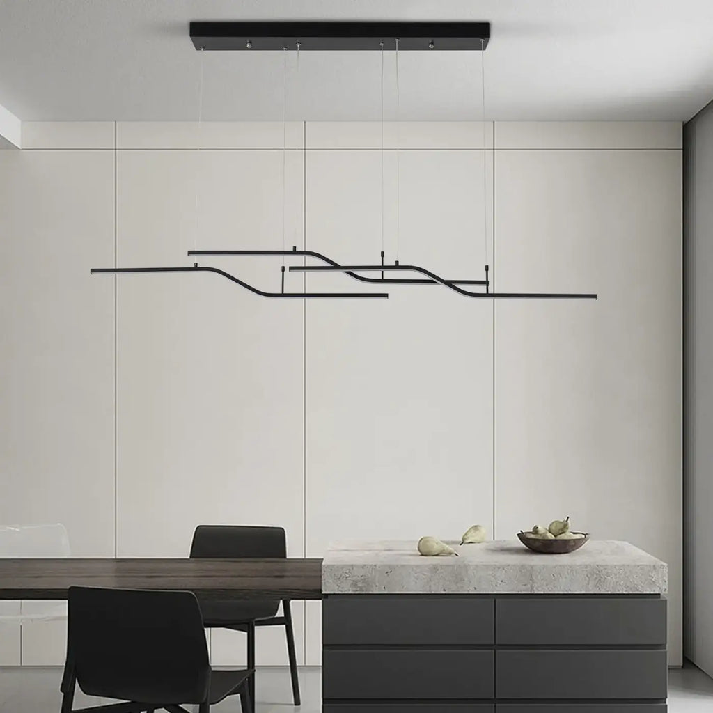 Suspension LED linéaire moderne pour table ou îlot