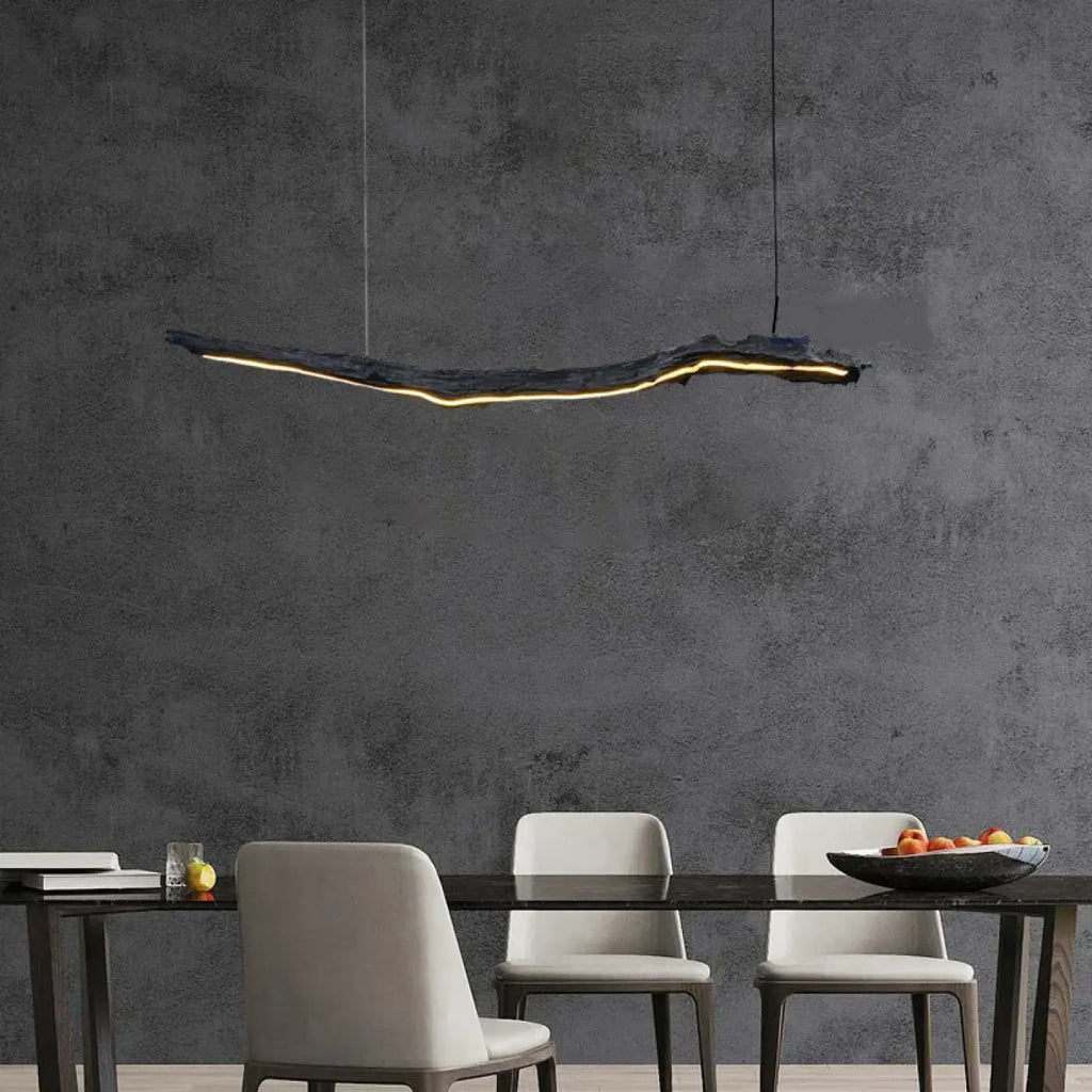 Suspension LED sculpturale à ligne courbe, tailles S et M