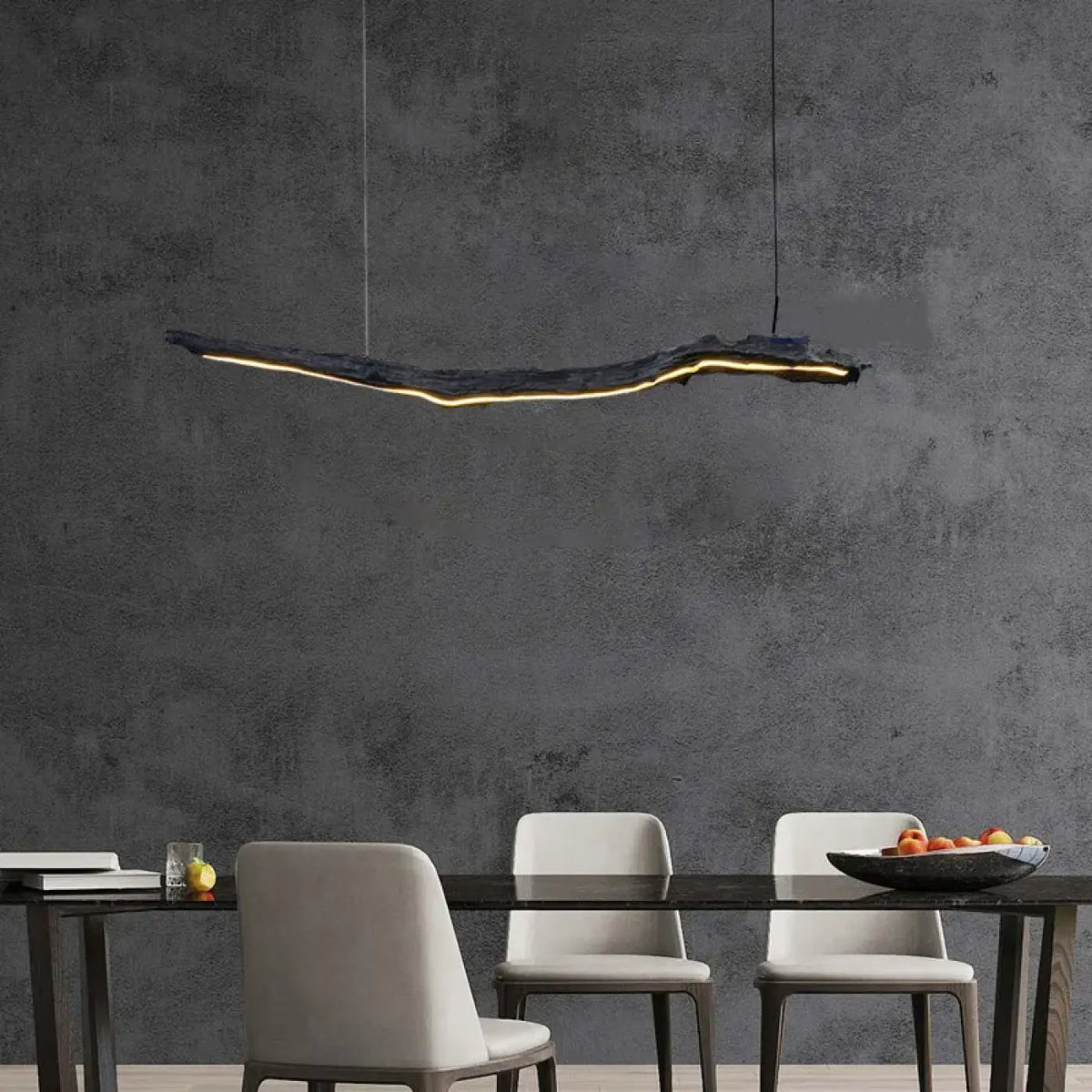 Suspension LED sculpturale à ligne courbe, tailles S et M