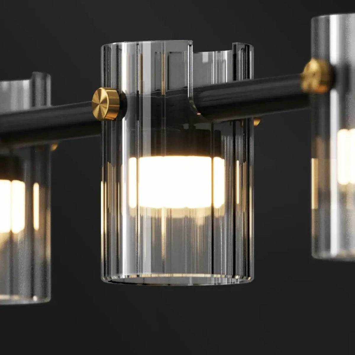Suspension linéaire en verre translucide, tailles S ou M