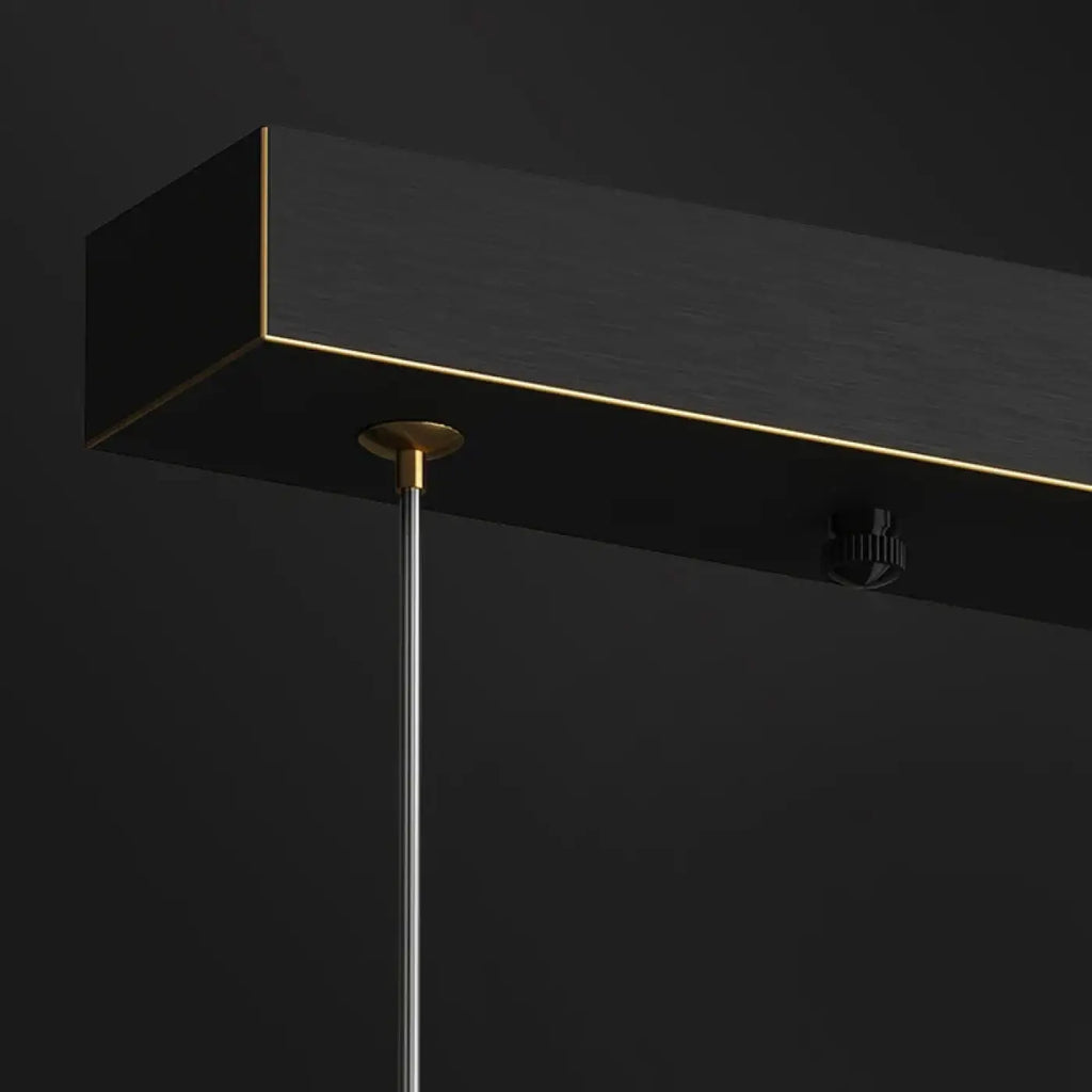 Suspension linéaire en verre translucide, tailles S ou M