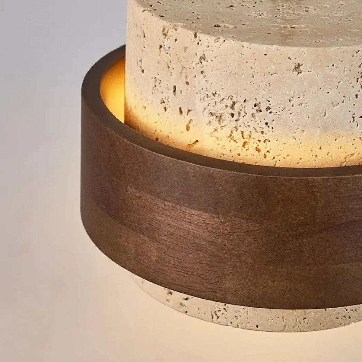 Suspension en marbre et bois marron, tailles S à XL