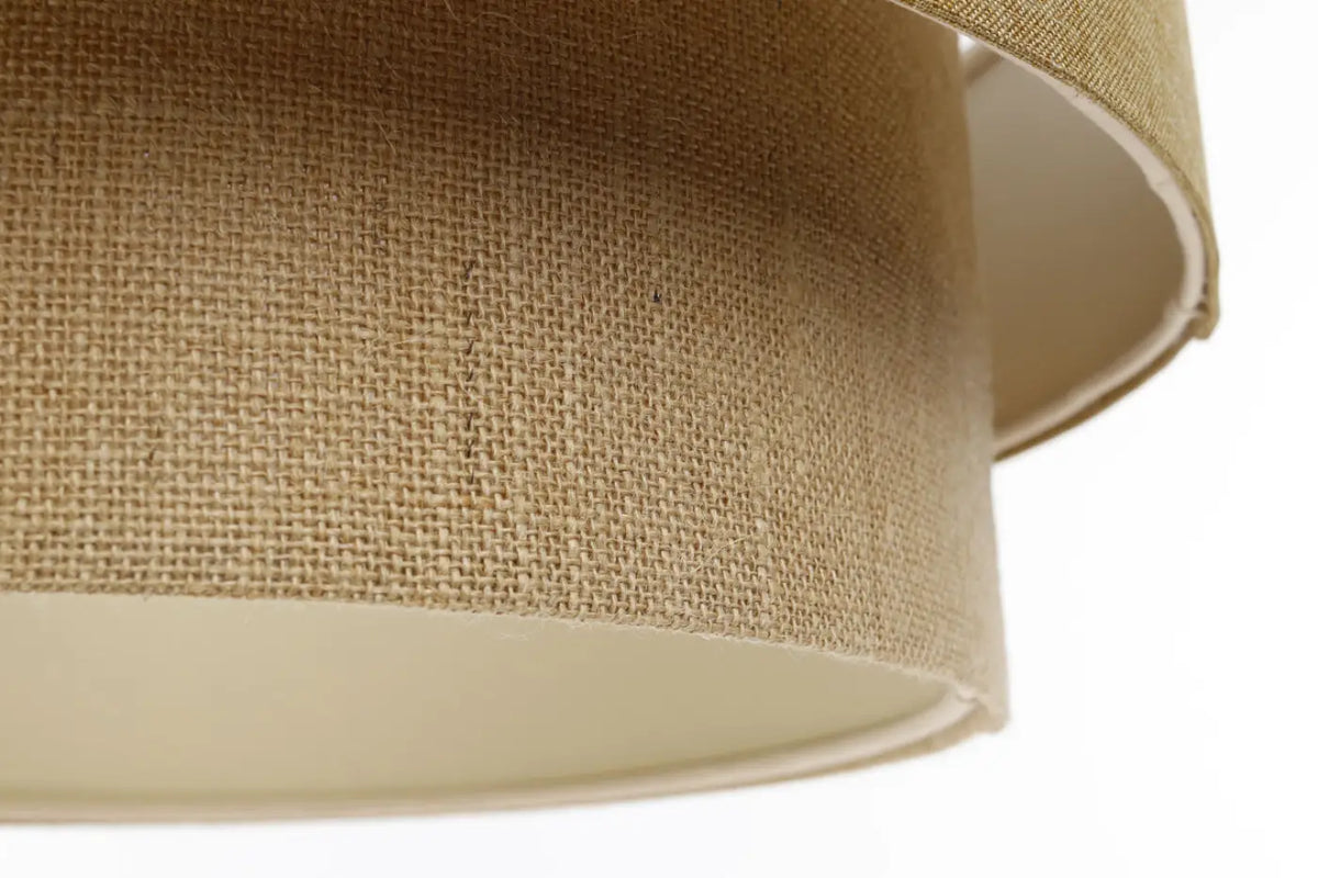 Suspension luminaire marron, beige et écru, tailles S, M, L