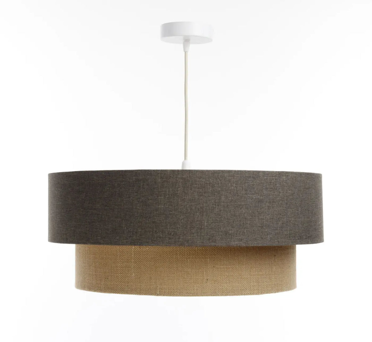 Suspension marron gris, beige et écru, tailles S, M ou L