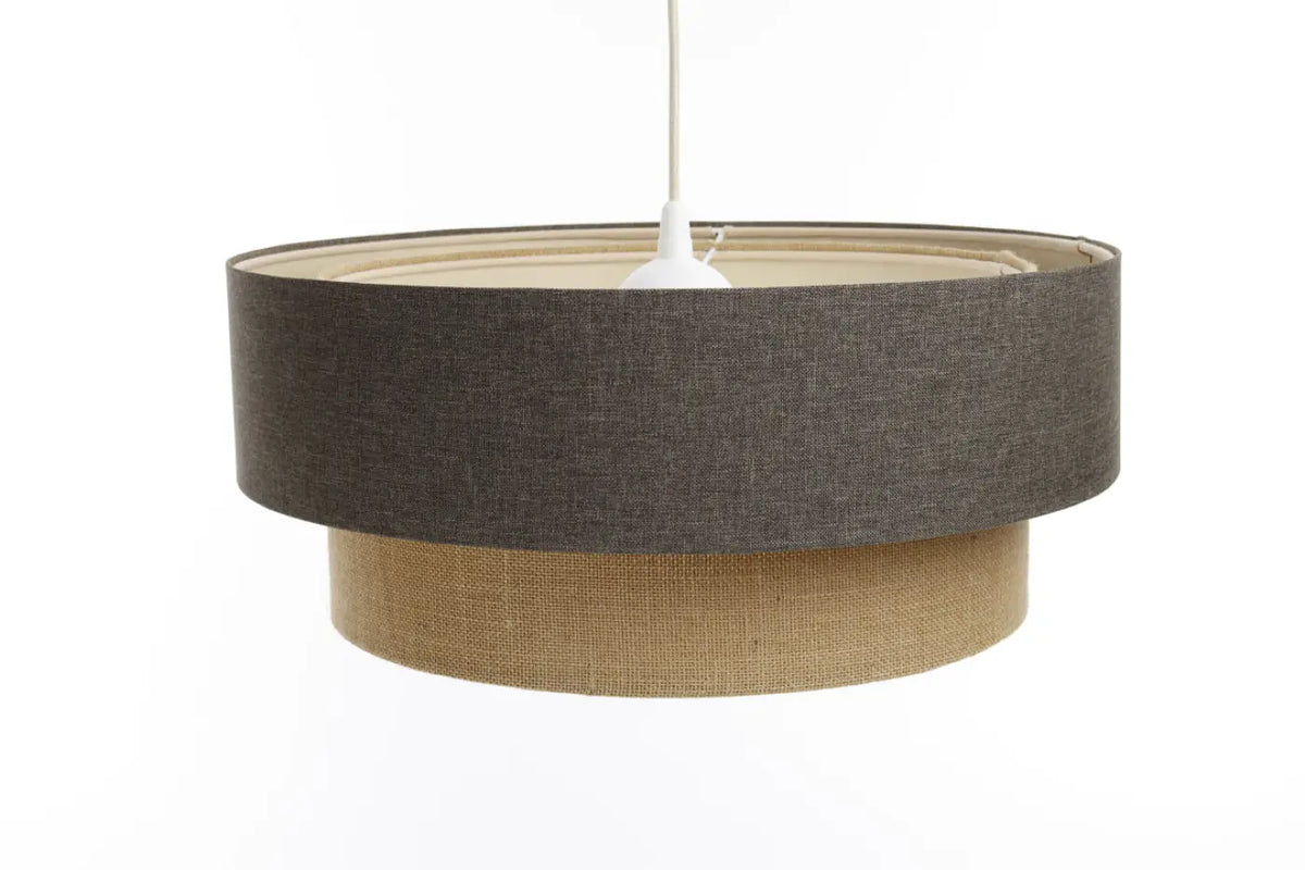 Suspension marron gris, beige et écru, tailles S, M ou L