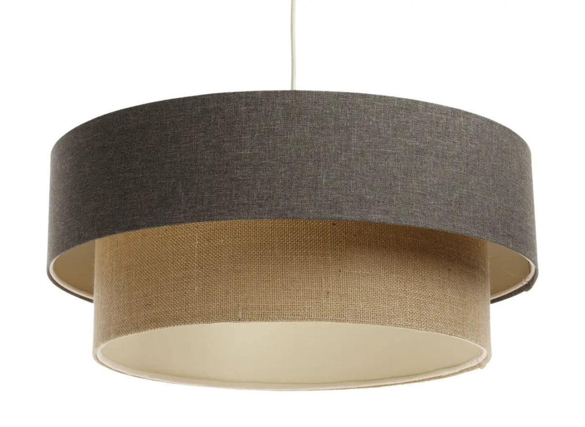 Suspension marron gris, beige et écru, tailles S, M ou L