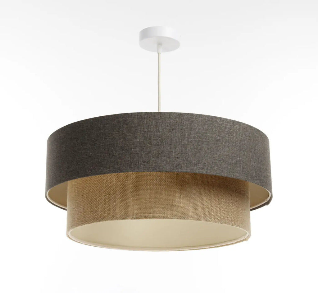 Suspension marron gris, beige et écru, tailles S, M ou L