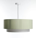 Suspension en tissu menthe et gris, trois tailles S, M et L