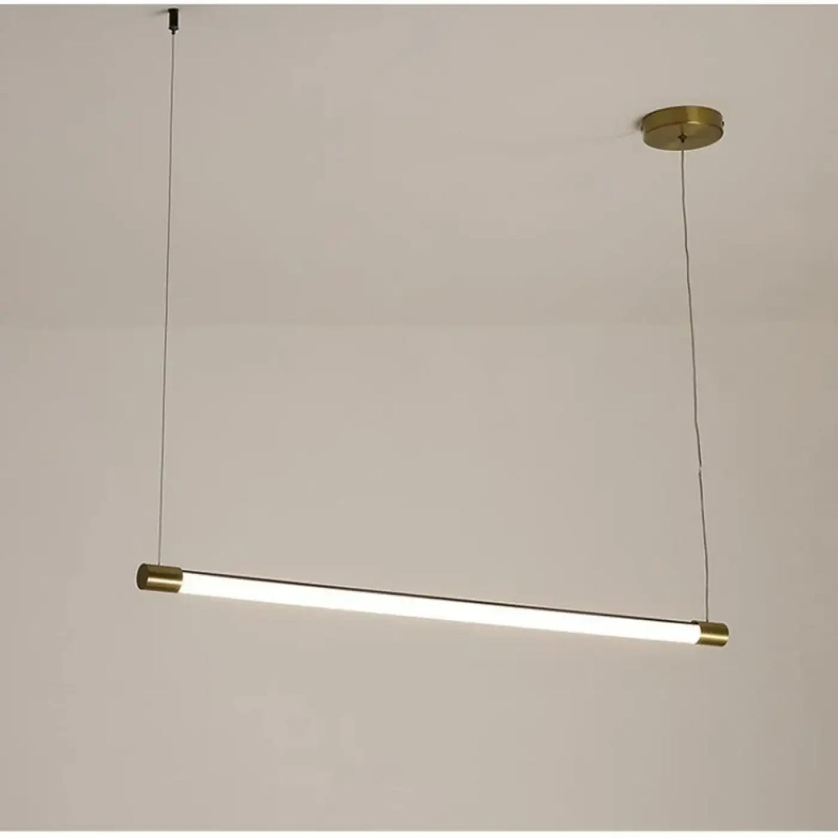 Suspension minimaliste blanche à motif doré, tailles S, M et L